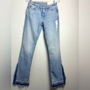 NWT American Eagle 90’s Low-Rise Skinny Kick Dream Blue Stretch Jeans size 2